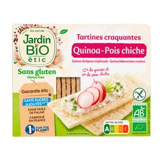 Tartines Craquantes Quinoa Pois chiche sans gluten - bio - Jardin BiO étic