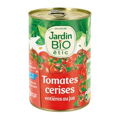 Tomates cerises entières au jus - bio - Jardin BiO étic