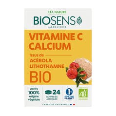 Comprimé à croquer vitamine C Calcium Lithothamne Acérola - Biosens
