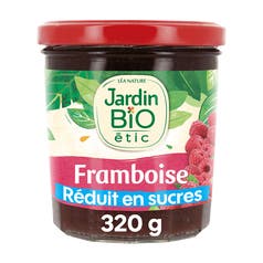 Confiture extra Framboise - bio - Jardin BiO étic