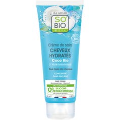 Crème soin cheveux hydratés Coco & Acide hyaluronique - SO'BiO étic