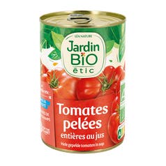 Tomates entières pelées au jus sans sel ajouté - bio - Jardin BiO étic