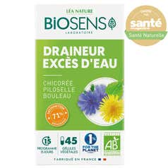 Gélule végétale Draineur Excès d'eau - Chicorée  Piloselle Bouleau - bio - Biosens