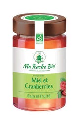 Miel et cranberries bio - Ma Ruche Bio