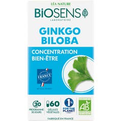 Gélule Ginkgo Biloba  - Concentration Bien-être - Biosens