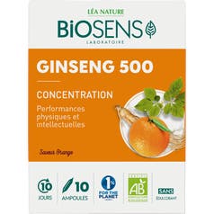 Ampoules Concentration - Ginseng 500 - bio - Biosens