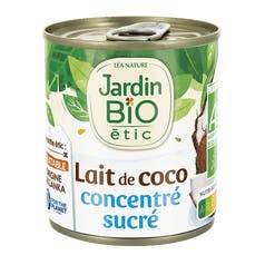 Lait de Coco concentré sucré - bio - Jardin BiO étic