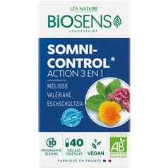 Gélule végétale Somni Control® - Action 3 en 1 - bio - Biosens