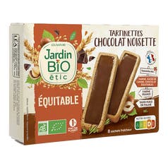 Tartinettes Chocolat Noisette - bio - Jardin BiO étic