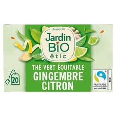 Thé vert Gingembre Citron Vert - bio - Jardin BiO étic