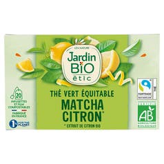 Thé vert Equitable Matcha Citron - bio - Jardin BiO étic